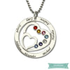 Collier Famille Into My Heart En Argent Sterling 35Cm Famille