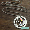 Collier Famille Into My Heart En Argent Sterling Famille