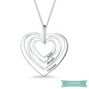 Collier Famille Sweet Heart En Argent Sterling 925 35Cm Famille