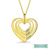 Collier Famille Sweet Heart En Plaqué Or 35Cm Famille