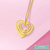 Collier Famille Sweet Heart En Plaqué Or