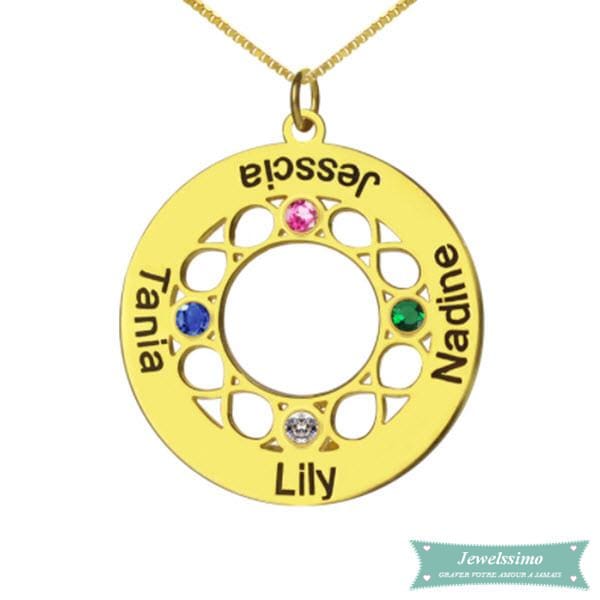 collier cercle or - LES BIJOUX DE LILI - Bijoux cercle