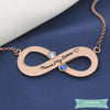 Collier Infini Forever My Sisters Plaqué Or Rose Infini