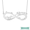 Collier Infini Jaime Ma Famille 6 Prénoms En Argent 925 35Cm Infini