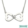 Collier infini Love argent sterling 925 35cm Infini