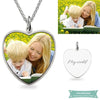 Collier photo Coeur Secret en couleur 35cm pendentif photo