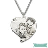 Collier photo Joli coeur personnalisé 35cm pendentif photo