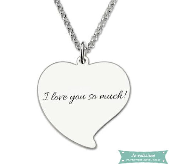 Collier photo Joli coeur