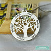Collier Prénom Arbre De Vie En Argent Arbre De Vie