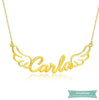 Collier prénom Carla en plaqué or 40cm Prénom