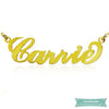 Collier prénom style Carrie en plaqué or 35cm Carrie