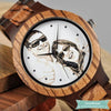 Montre en bois à personnaliser Wood Texture montre bois