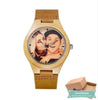 Montre photo en couleur Woody en bois pour homme montre bois