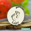 Pendentif Pied De Bébé En Argent 925